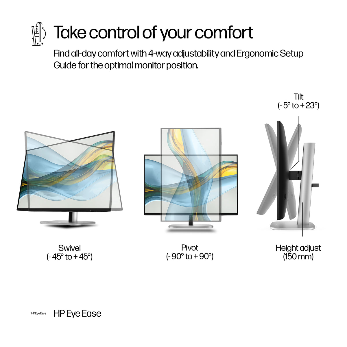 HP 524pn Series 5 Pro 24" WUXGA Monitor IPS Panel 100Hz - Image 8