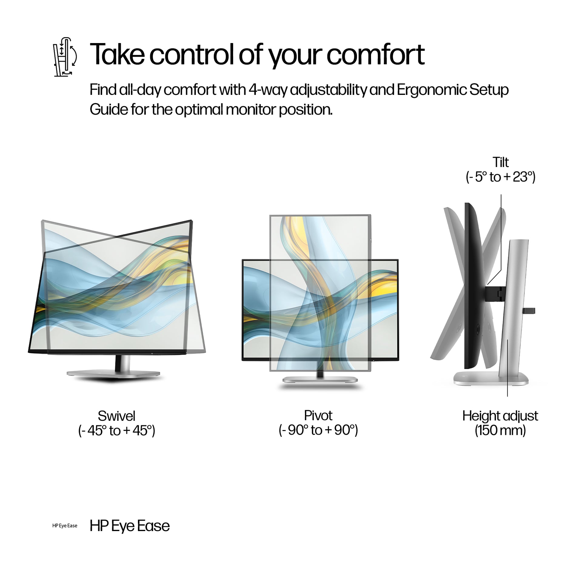 HP 524pn Series 5 Pro 24" WUXGA Monitor IPS Panel 100Hz - Image 8