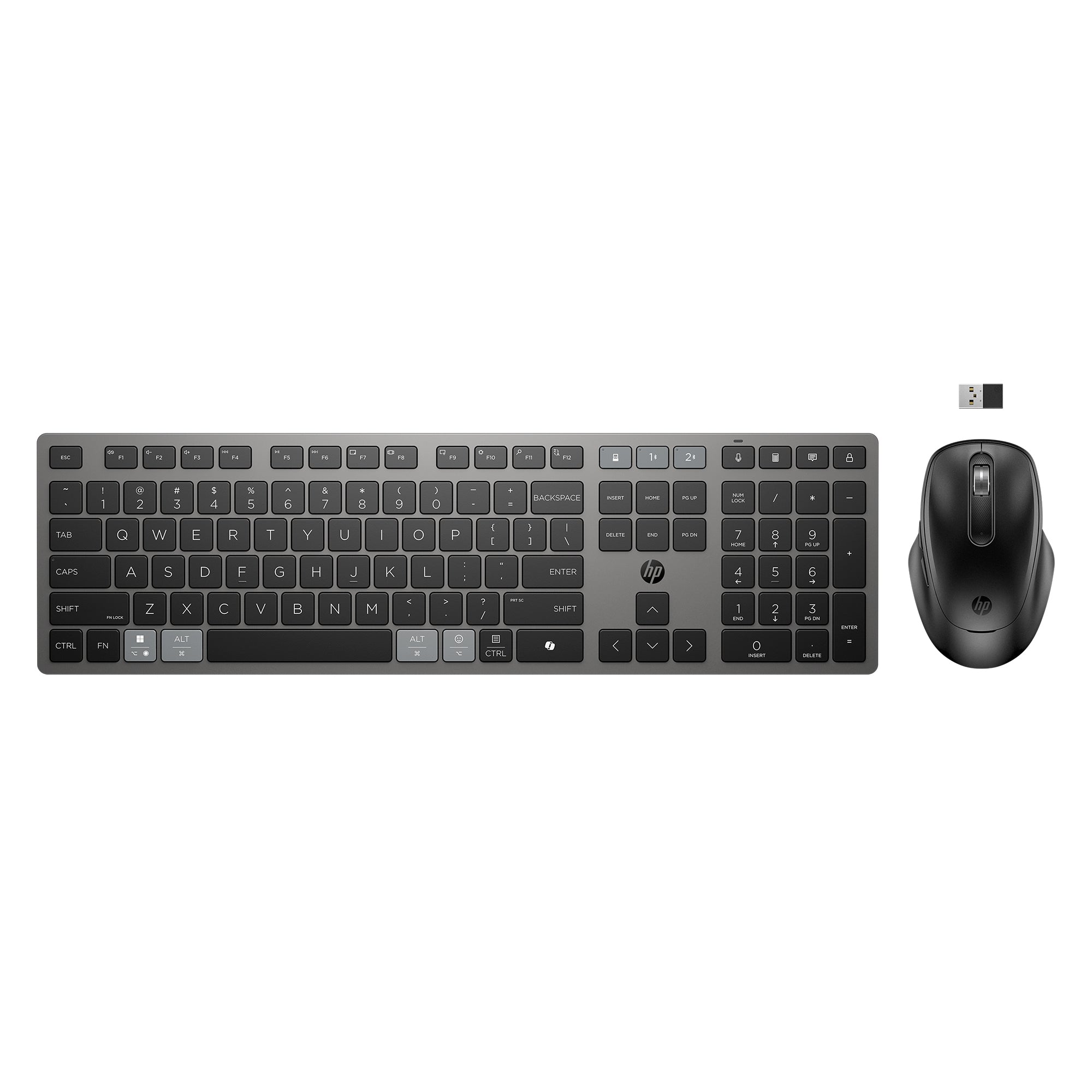 HP 725 Rechargeable Multi-Device Wireless Keyboard and Mouse Set