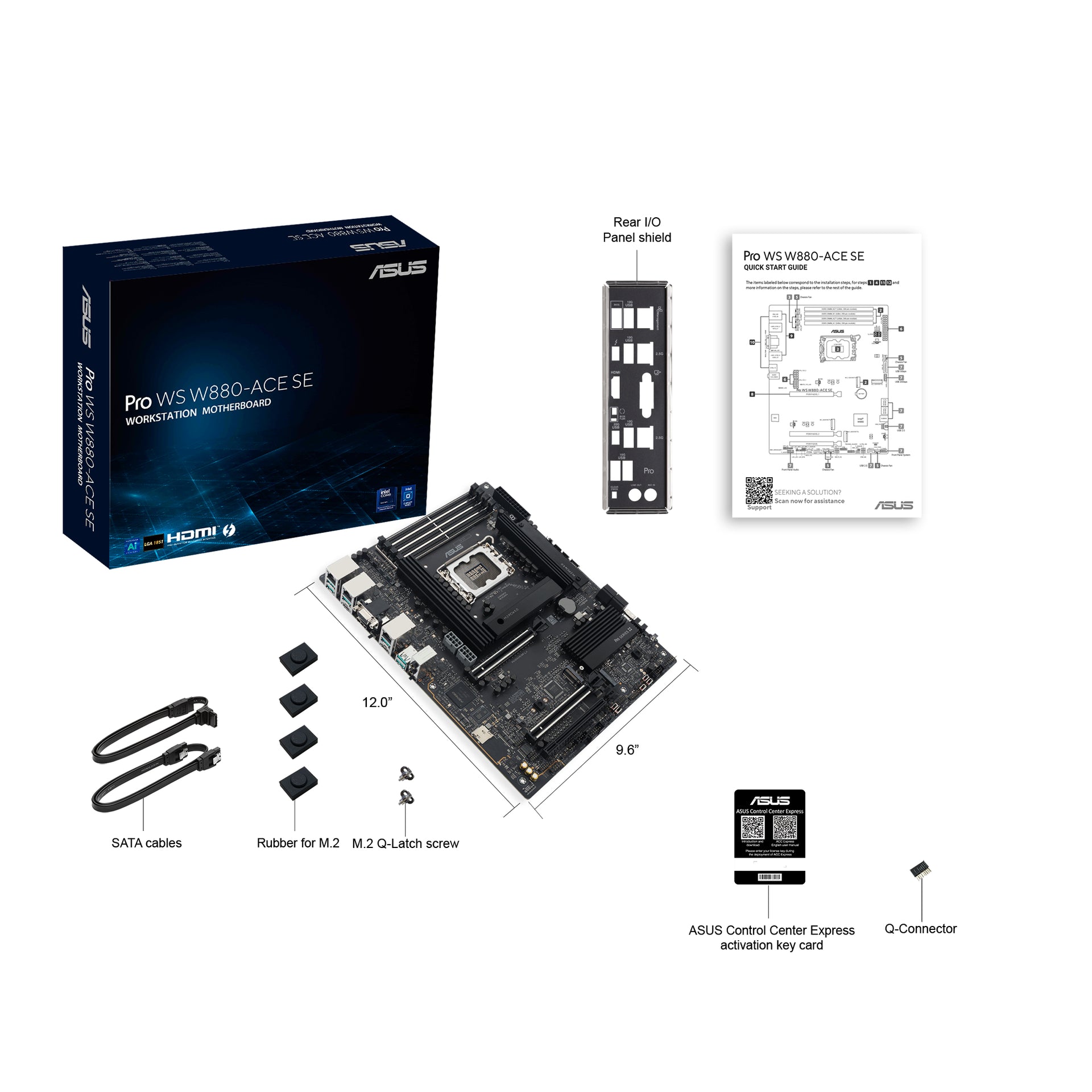 ASUS 1851 PRO WS W880-ACE SE Intel W880 ATX
