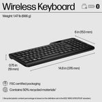 HP 475 Wireless Keyboard - Dual-Mode, Portable &amp; Spill-Resistant