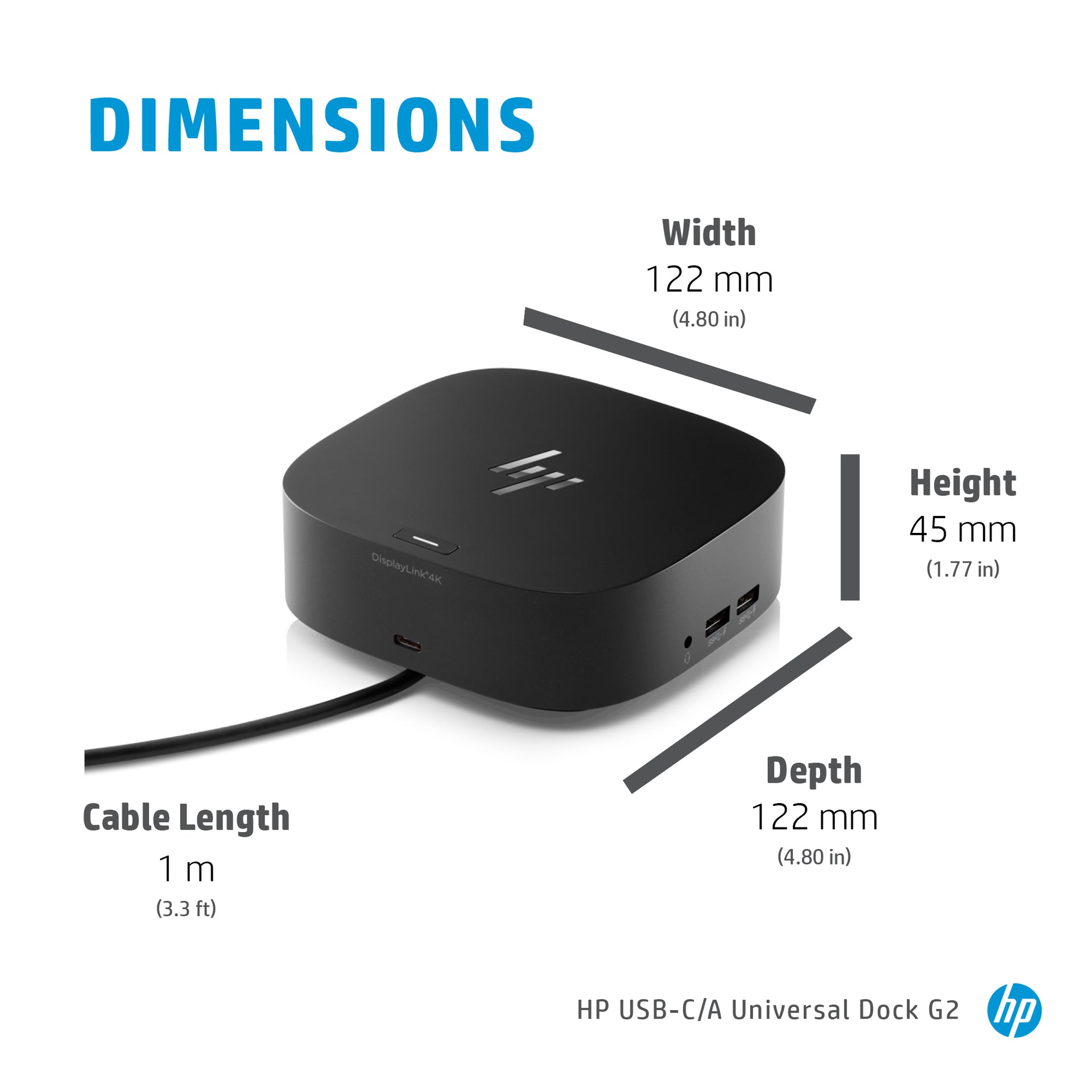 HP USB-C Dock G5 - Universal Laptop Docking Station - Image 4