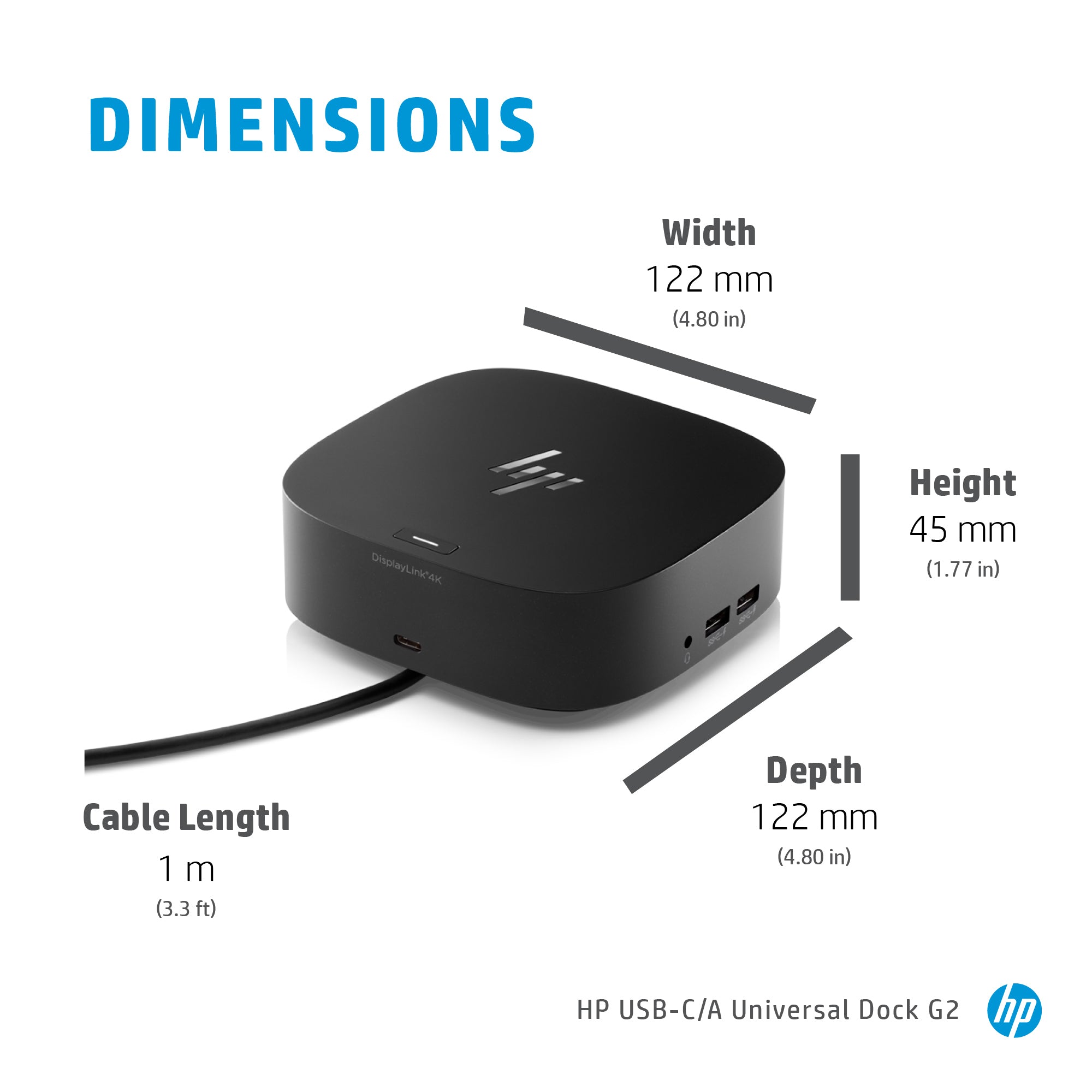 HP USB-C Dock G5 - Universal Laptop Docking Station - Image 4