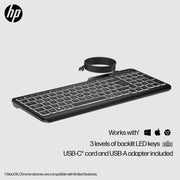 HP 405 Multi-Device Wired Keyboard