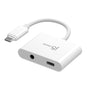 j5create USB-C to 3.5mm Audio Adapter with Power Delivery - Black