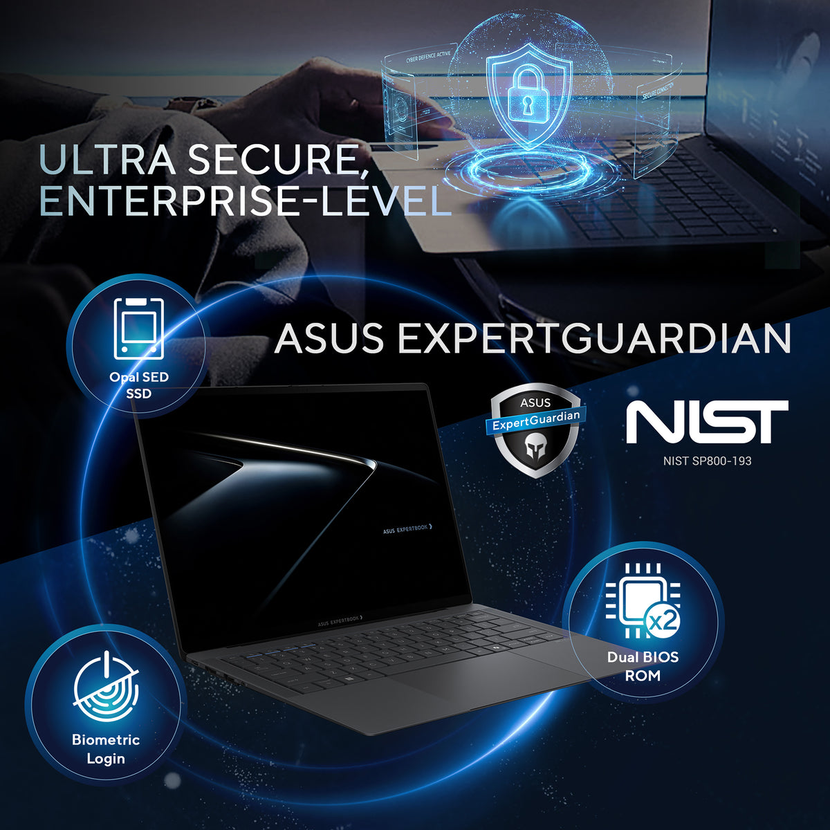 ASUS EXPERTBOOK B9406CA Intel Core Ultra 388H 32GB RAM 1TB SSD 14" QHD+ Windows 11 Pro