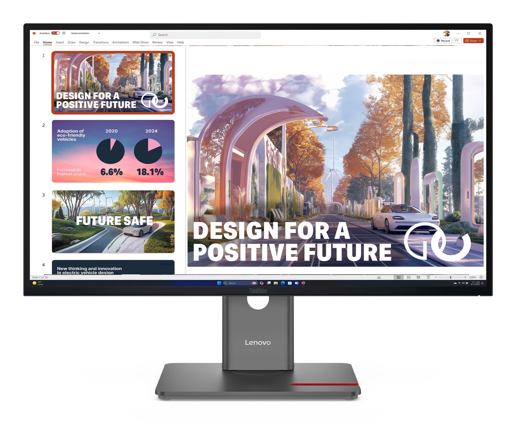 Lenovo ThinkVision P27QD-40 27" QHD Monitor IPS Panel 120Hz