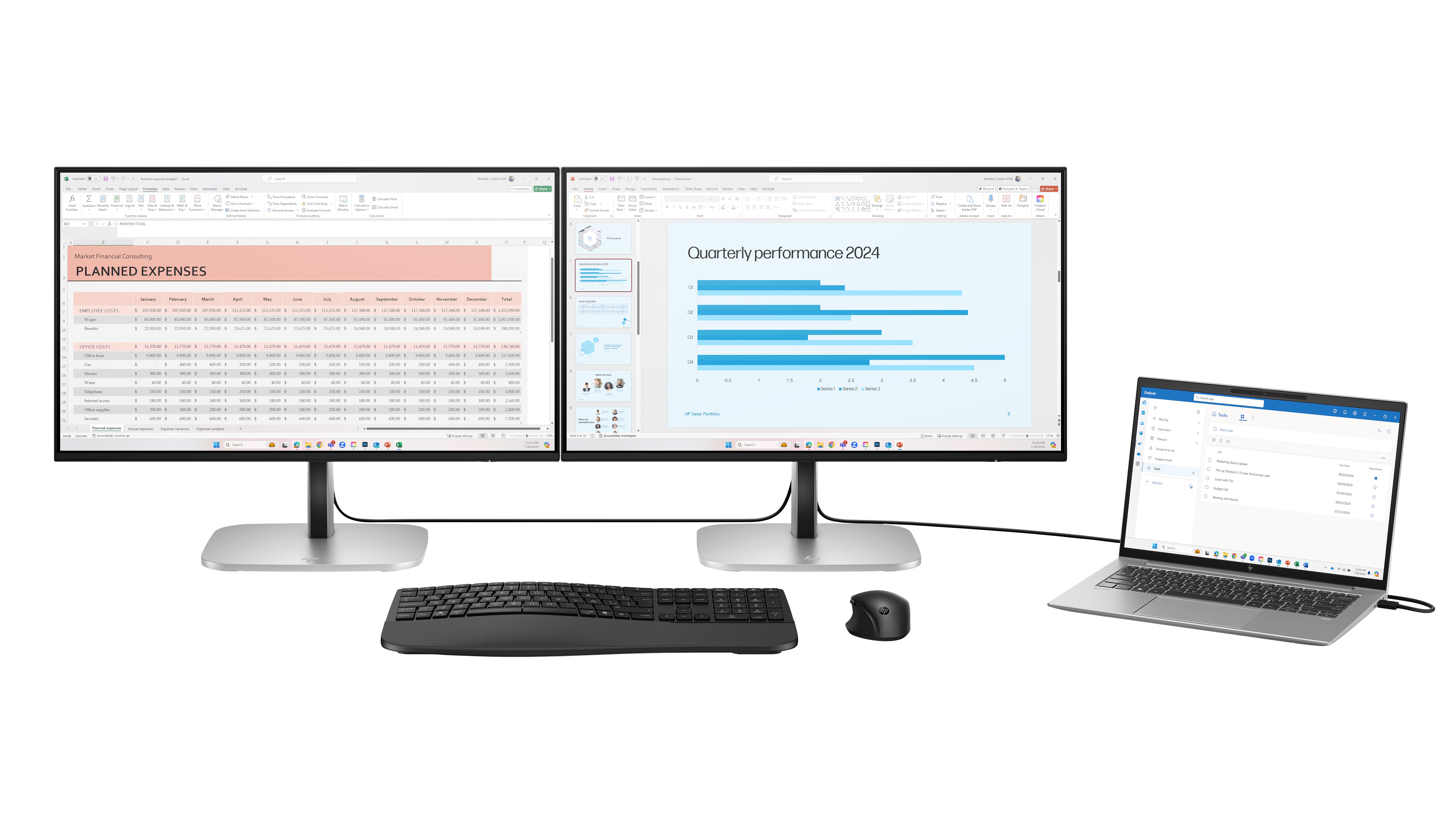 HP 524pu Series 5 Pro 23.8" Full HD Monitor IPS Panel 100Hz