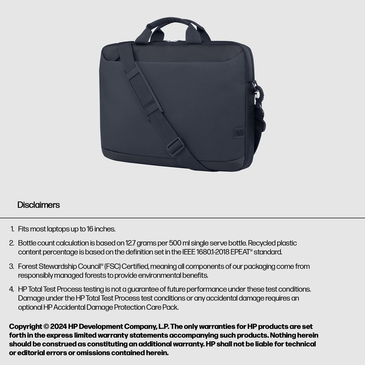 HP 16 EVERYDAY GREY BRIEFCASE
