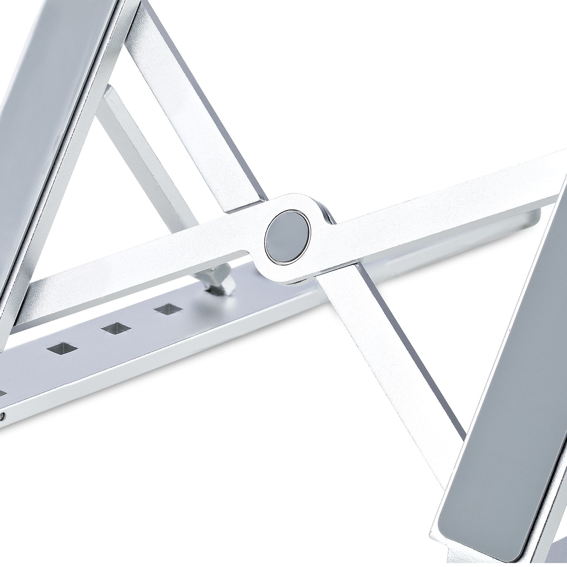 StarTech Foldable Laptop Riser Stand Adjustable 10kg Aluminium Silver