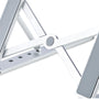 StarTech Foldable Laptop Riser Stand Adjustable 10kg Aluminium Silver
