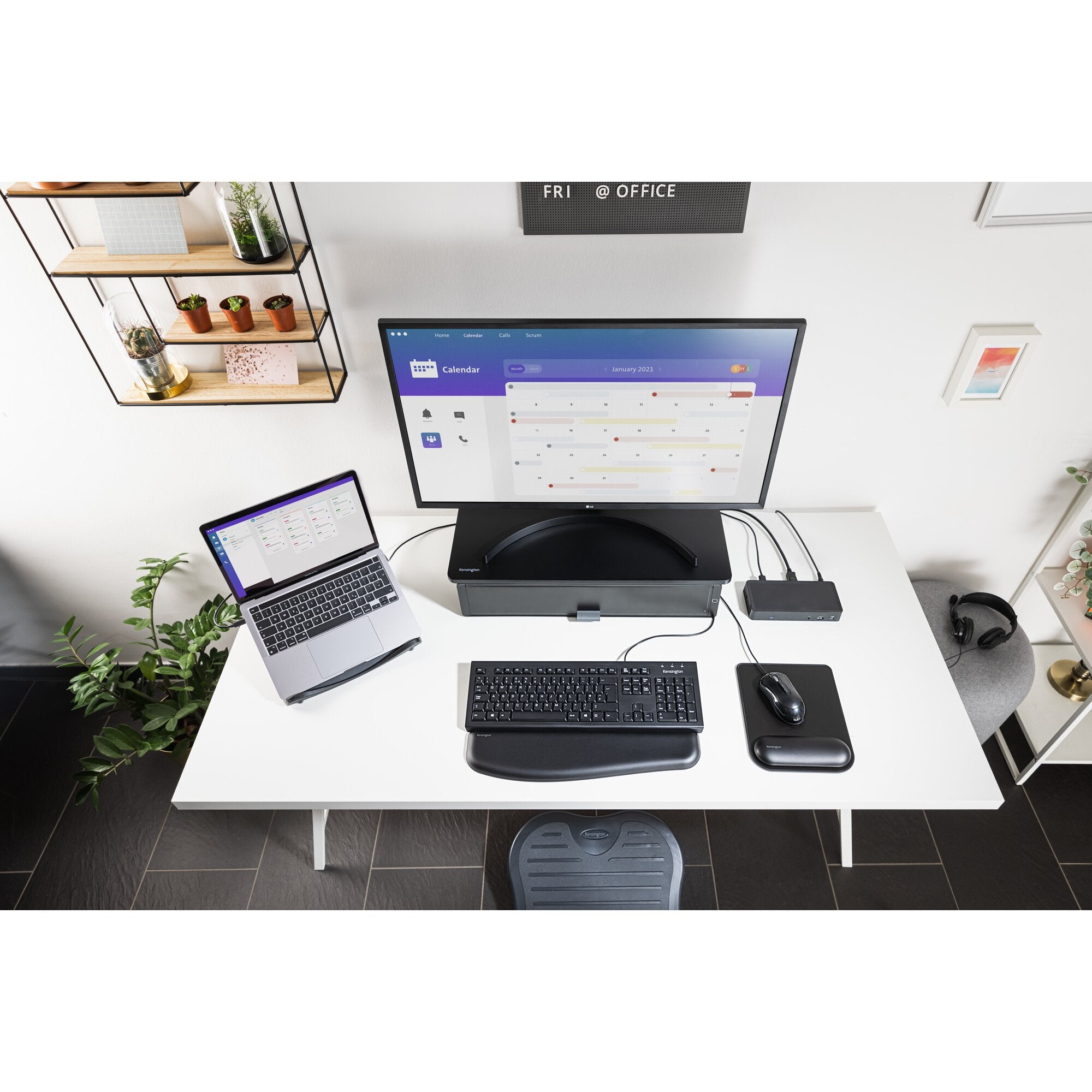 Kensington SmartFit Easy Riser Laptop Cooling Stand 12"–17" Adjustable Black