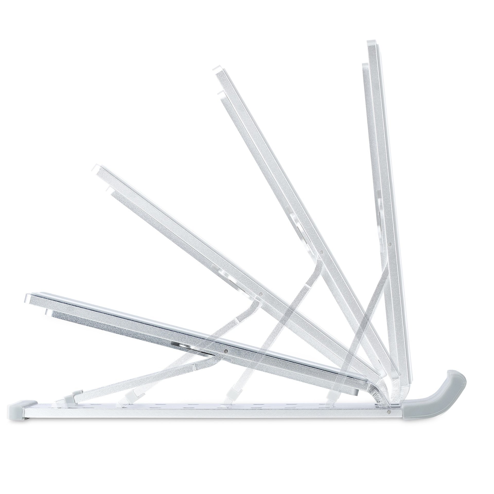 StarTech Foldable Laptop Riser Stand Adjustable 10kg Aluminium Silver