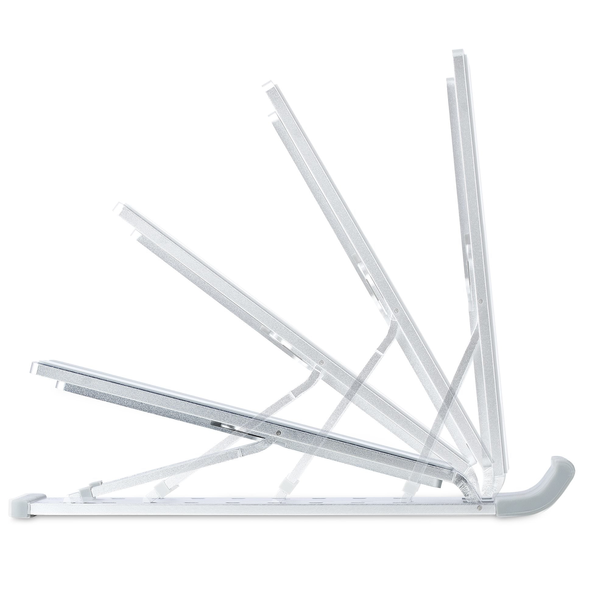 StarTech Foldable Laptop Riser Stand Adjustable 10kg Aluminium Silver