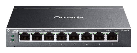 TP-Link ES208GP Omada 8-Port Gigabit L2 Managed PoE+ Switch