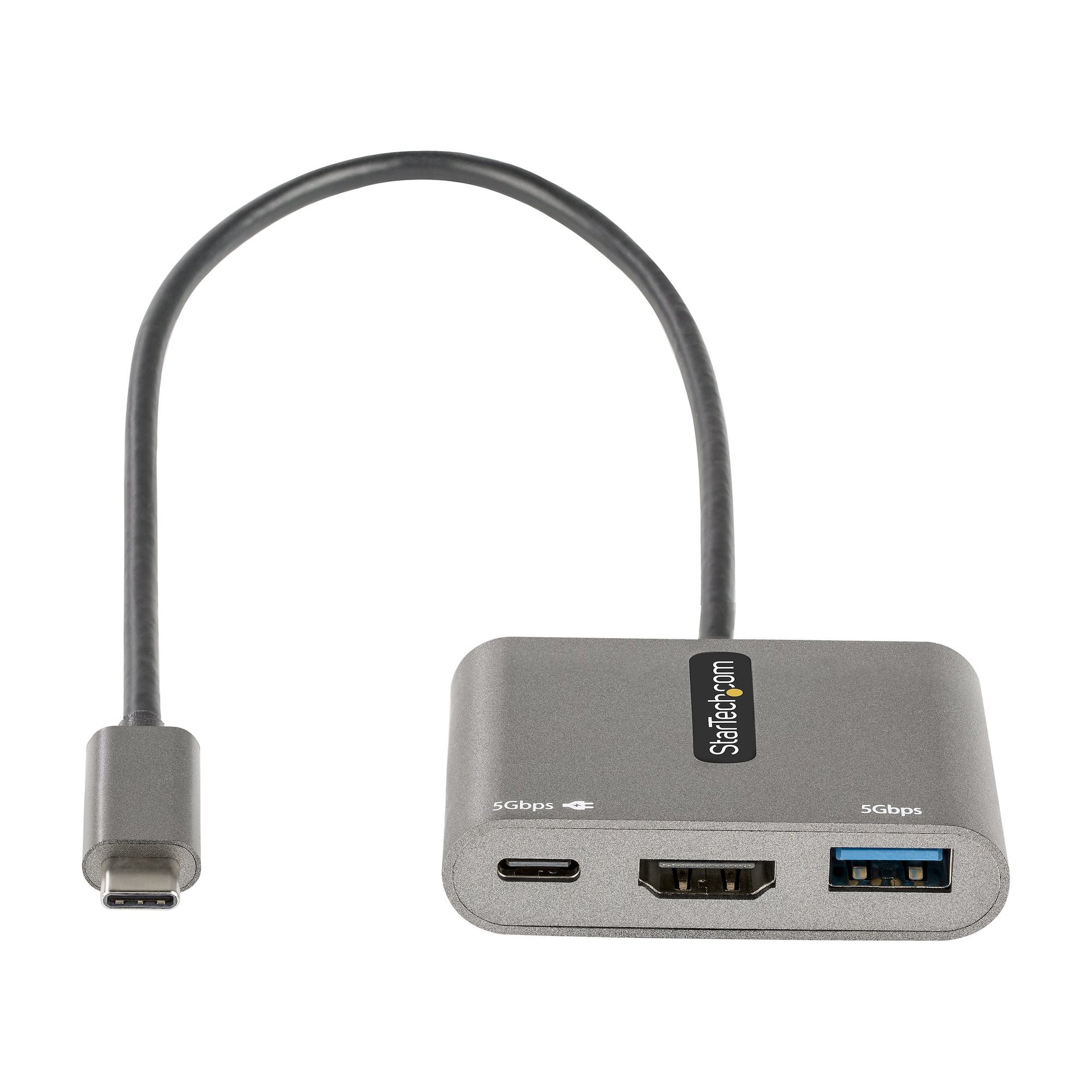 StarTech USB-C Multiport Adapter HDMI 4K 100W PD USB 3.0 Mini Dock
