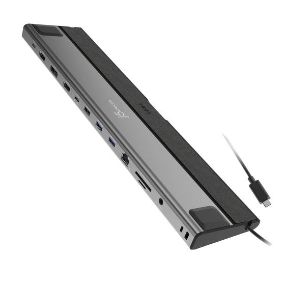 j5create USB4 Triple 4K Display Docking Station - Black