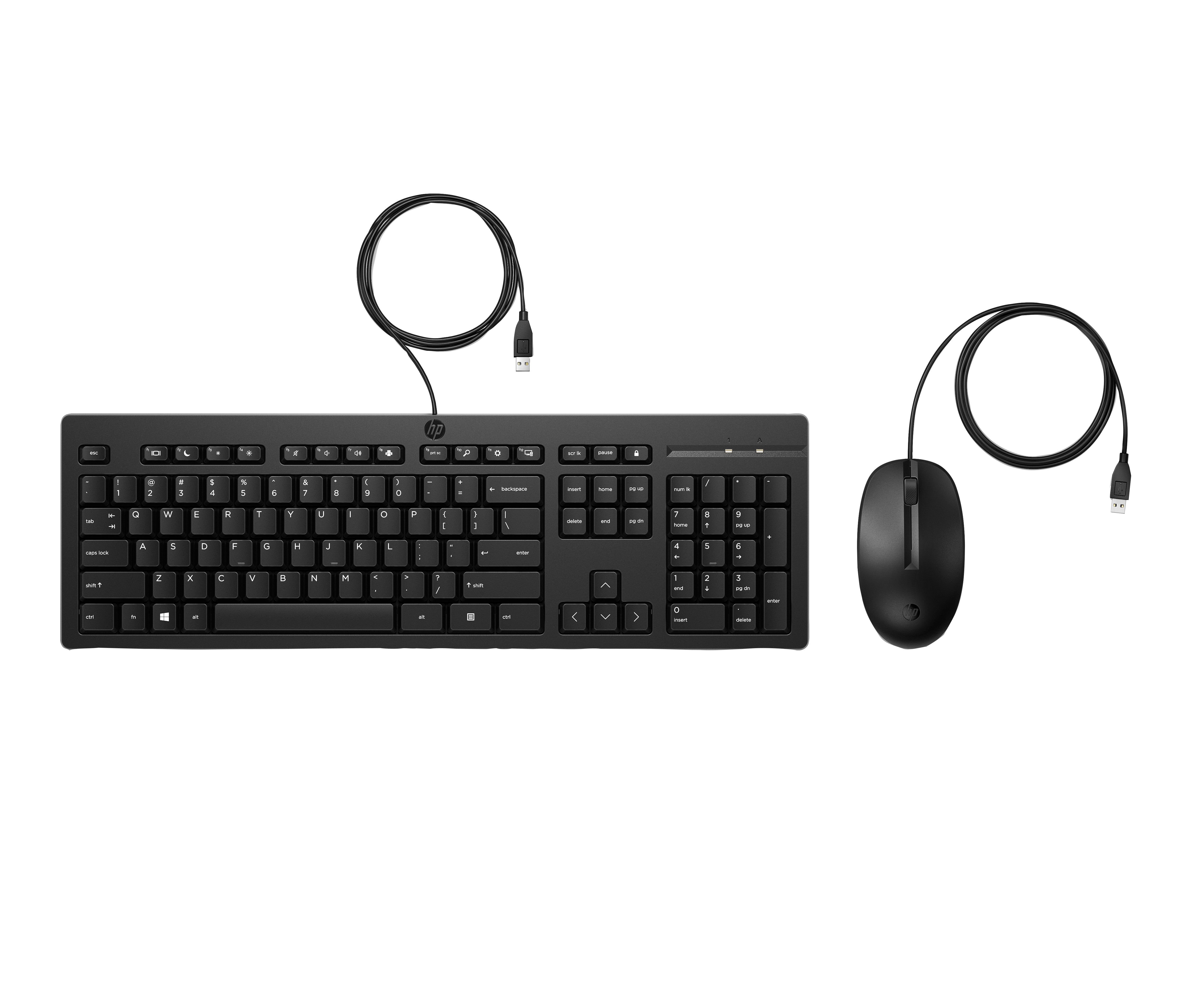 HP 225 Wired Keyboard and Mouse Combo for Comfort and Efficiency