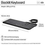 HP 405 Multi-Device Wired Keyboard