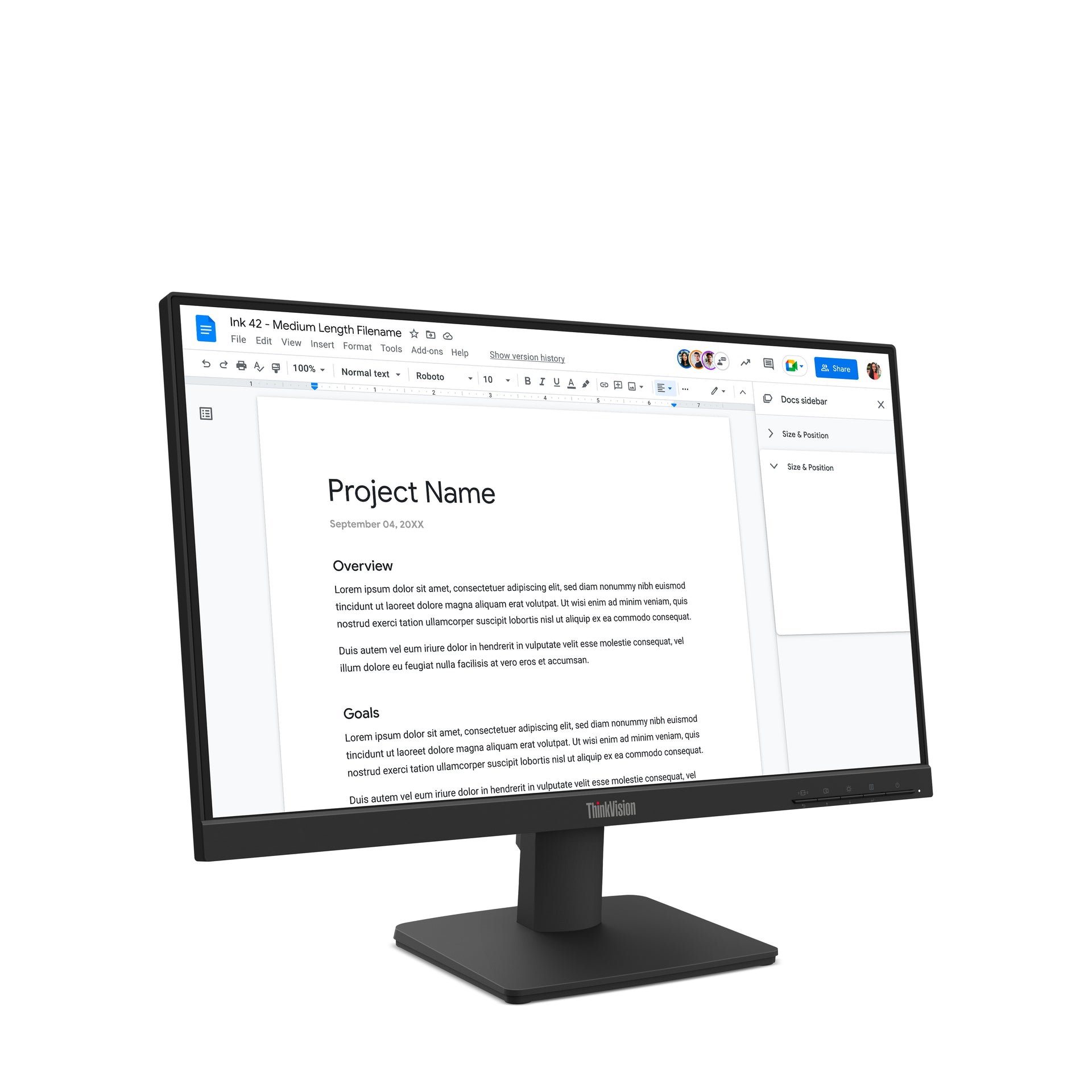 Lenovo ThinkVision S22-4e 21.5" Full HD IPS Monitor 100Hz