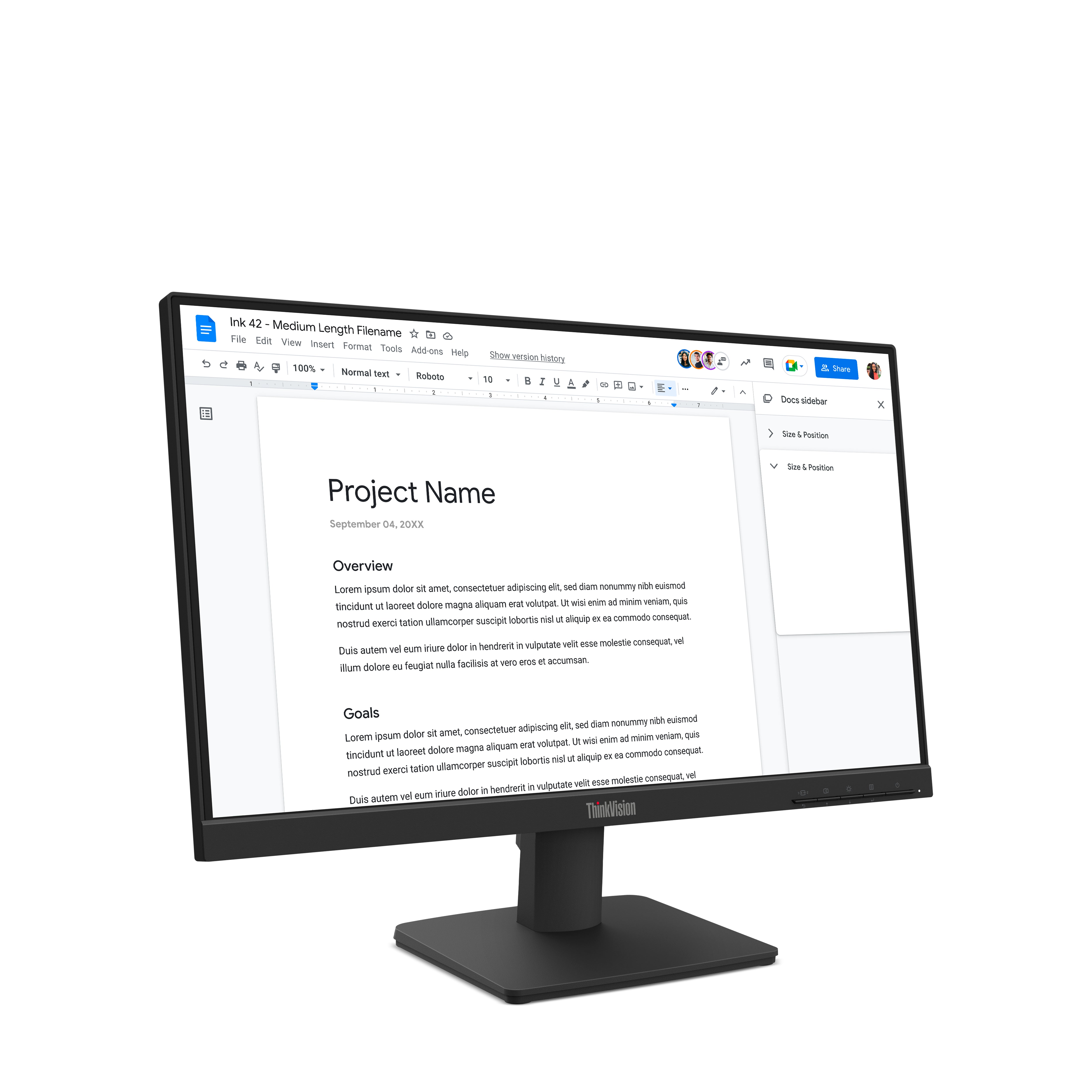 Lenovo ThinkVision S22-4e 21.5" Full HD IPS Monitor 100Hz