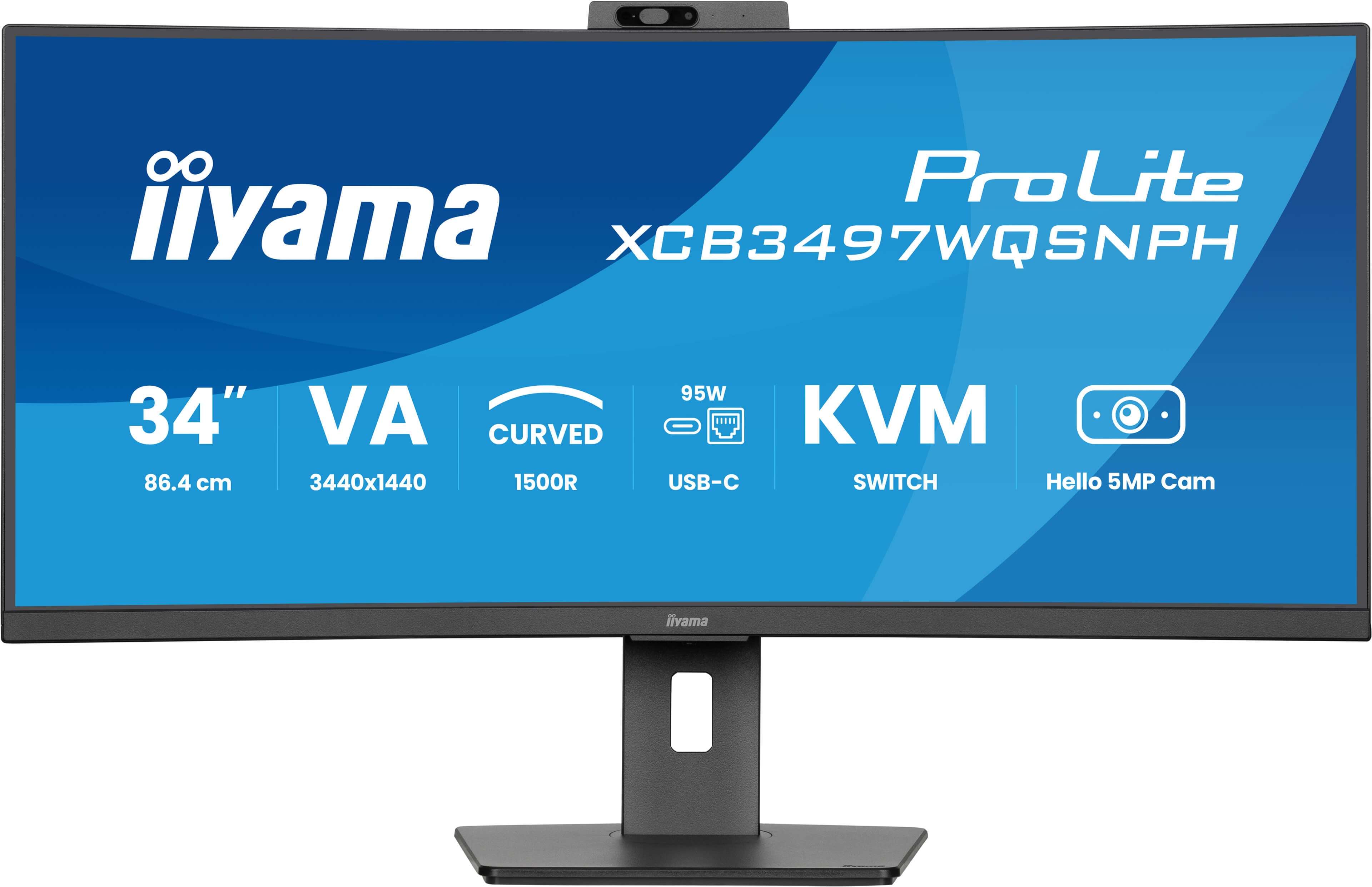 iiyama ProLite XCB3497WQSNPH-B1 34" UWQHD VA Monitor 120Hz