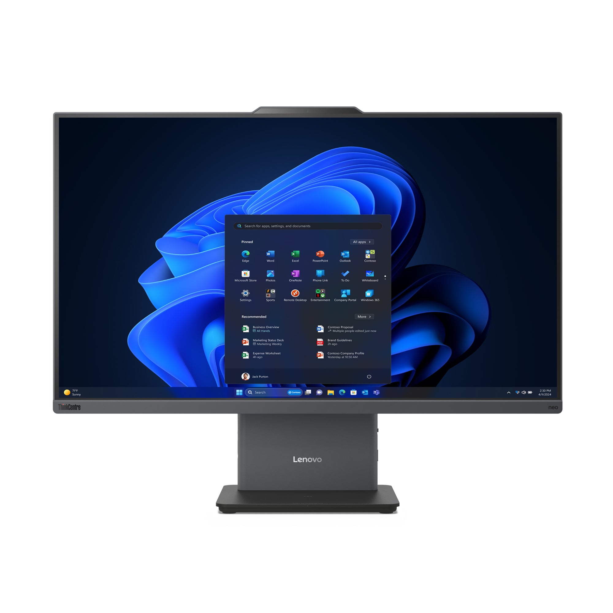 Lenovo ThinkCentre neo 50a 27 Gen 5 Intel Core i7-13620H 16GB RAM 512GB SSD Intel UHD Graphics All-in-One PC Windows 11 Pro