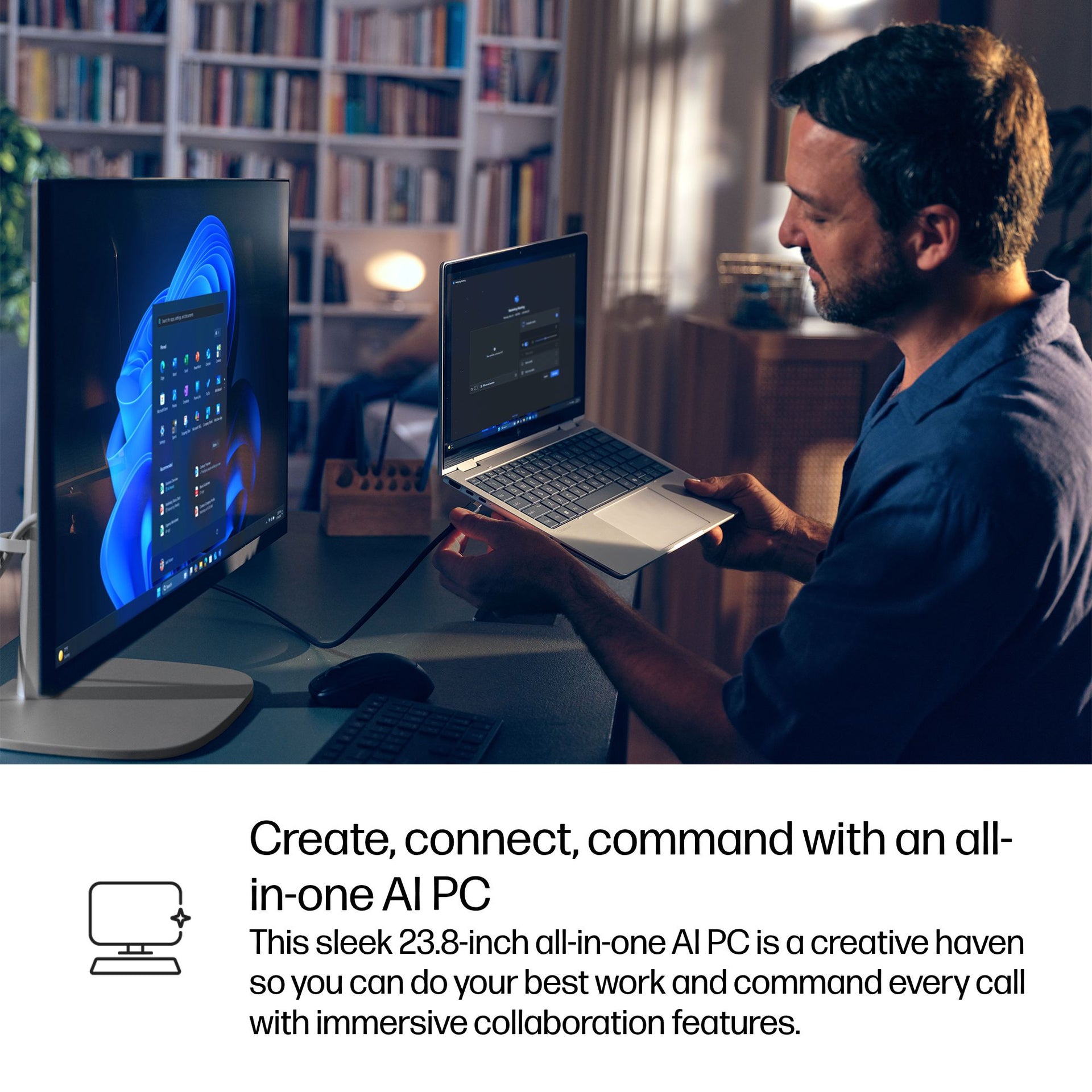 HP EliteStudio 8 All-in-One G1i 23.8" Desktop PC with Intel Core Ultra 5, 16GB RAM, 512GB SSD, Windows 11 Pro - Image 13