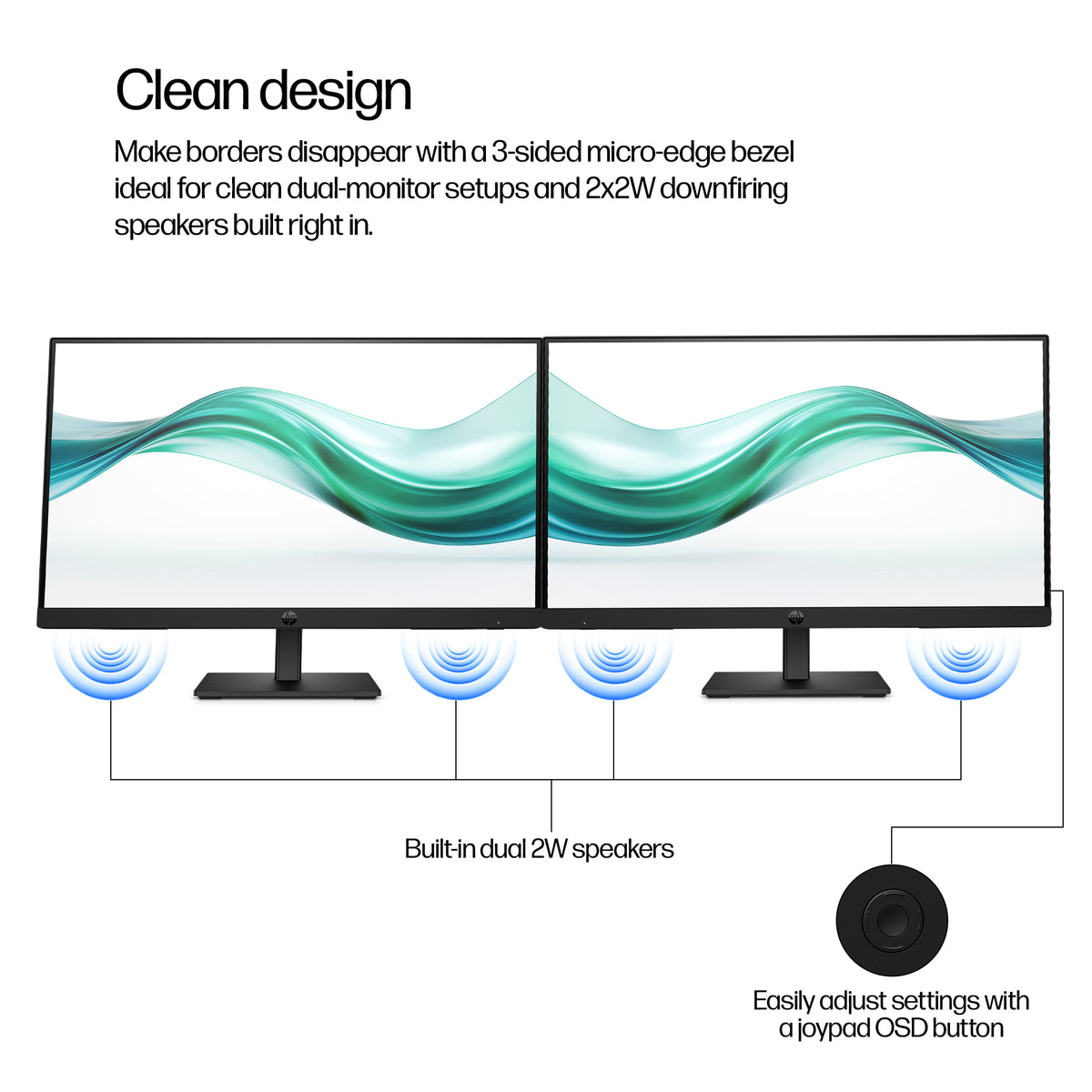 HP 322ph Series 3 Pro 21.5" Full HD Monitor IPS Panel 100Hz - Image 8
