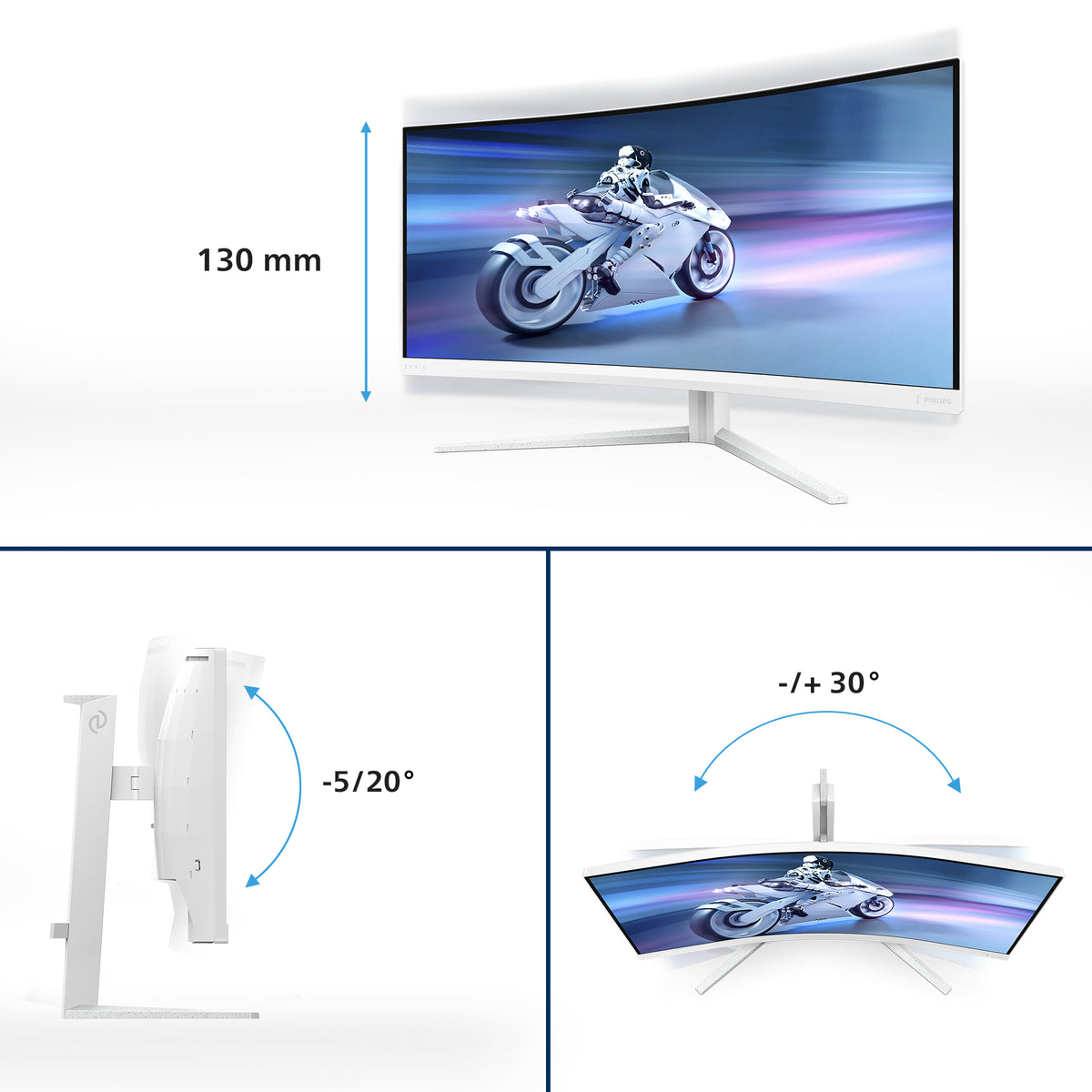 PHILIPS 34M2C5501A/00 34" Wide Quad HD Monitor VA Panel 180Hz - Image 3