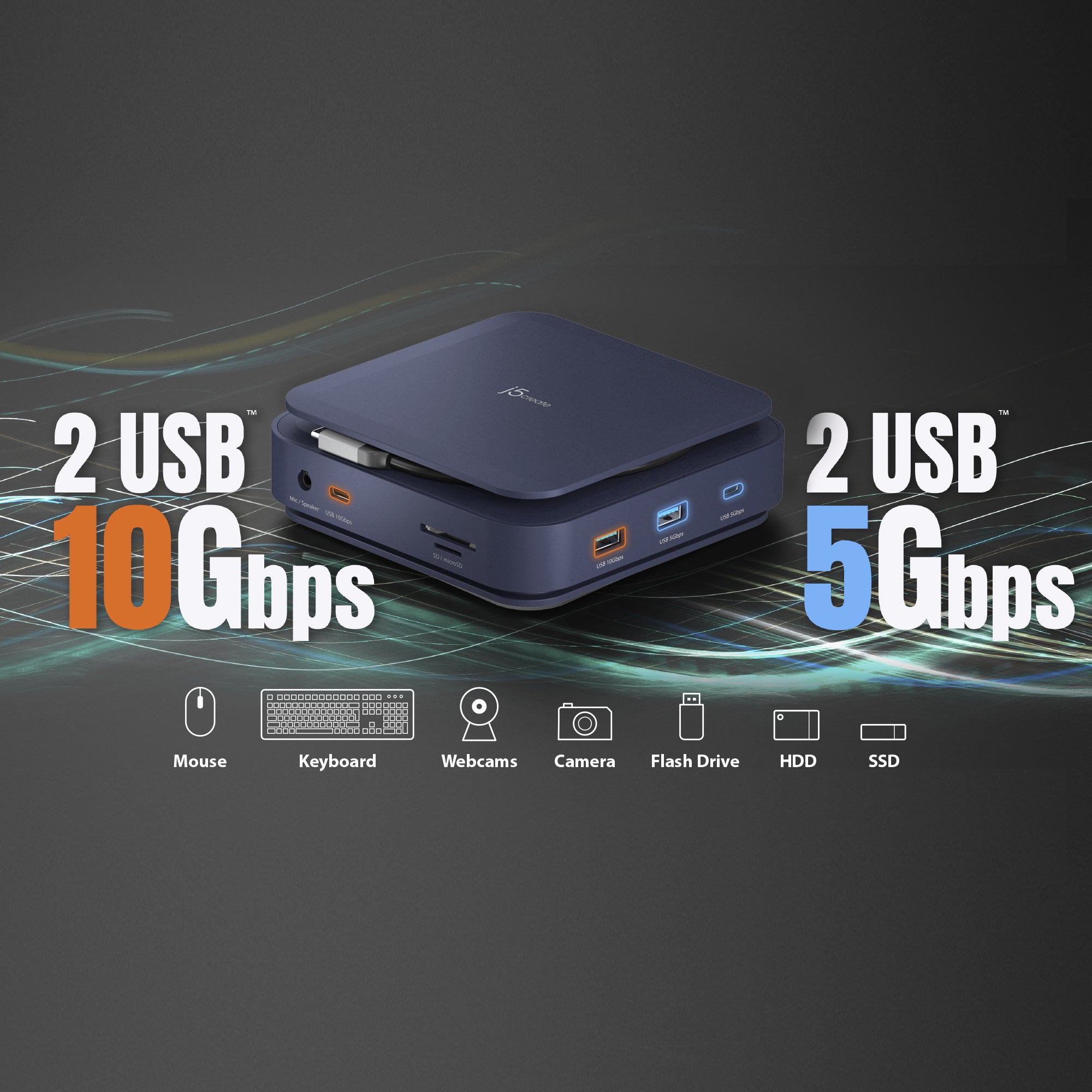 j5create JCD3196 USB-C Dock Dual 4K HDMI - Image 10