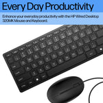 HP Wired Desktop 320MK Keyboard and Mouse Combo