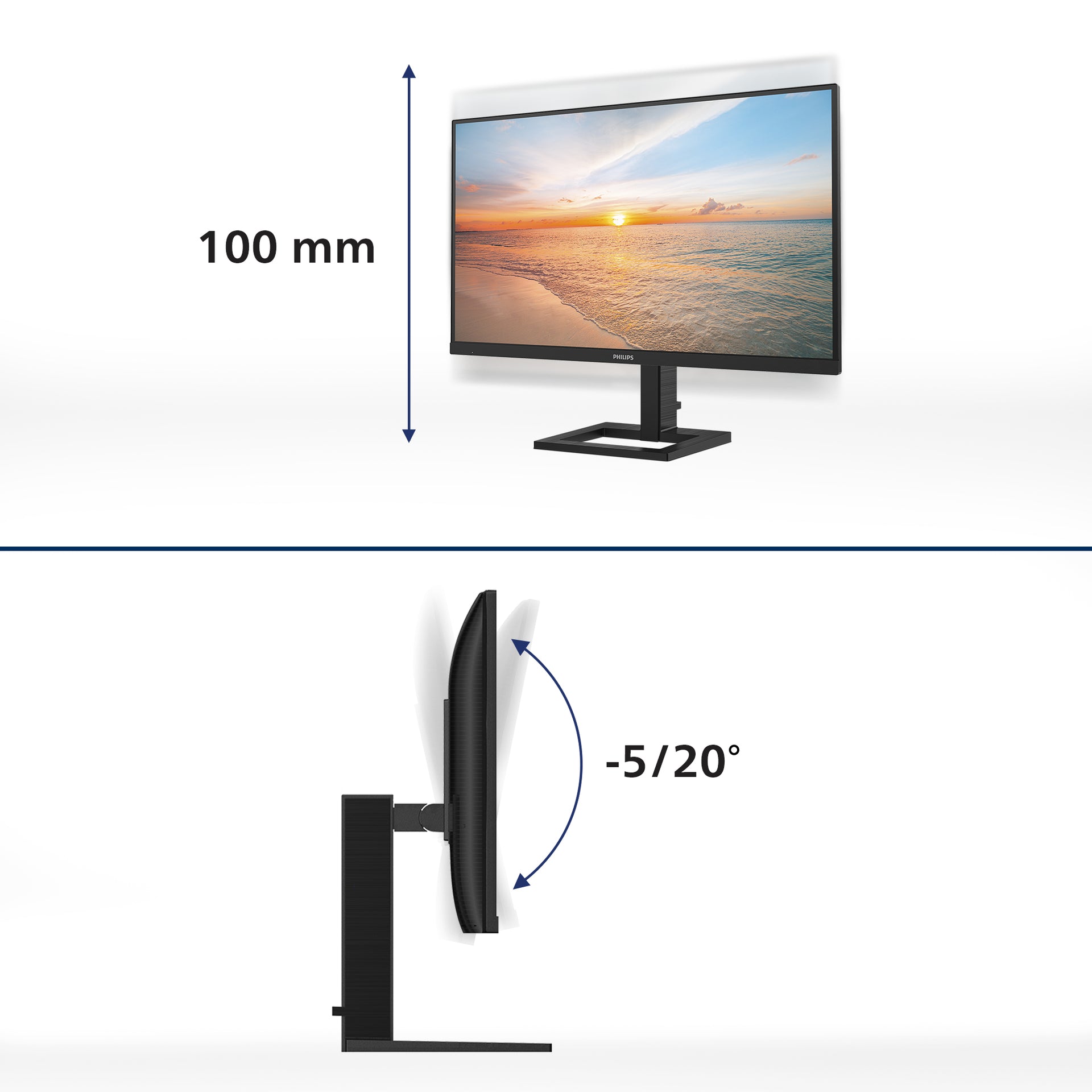 Philips 27E1N1800AE 27" 4K UHD Monitor IPS Panel 60Hz - Image 3