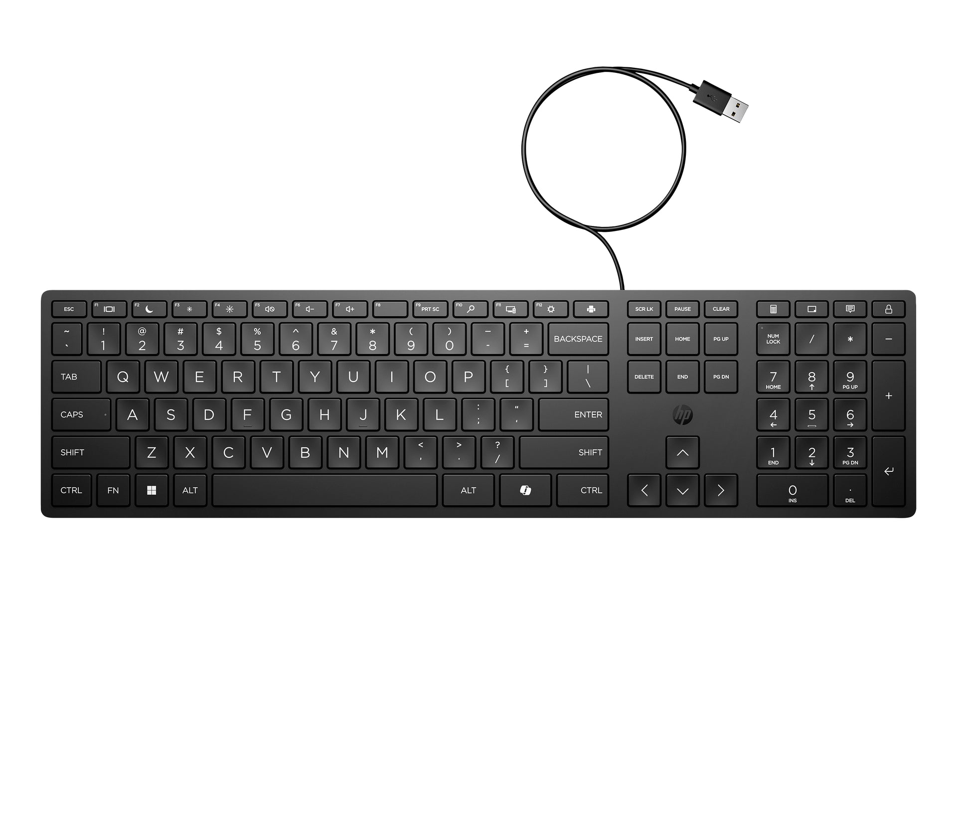 HP Wired Desktop 320K Keyboard - Compact, Durable, and Eco-Friendly - Image 10