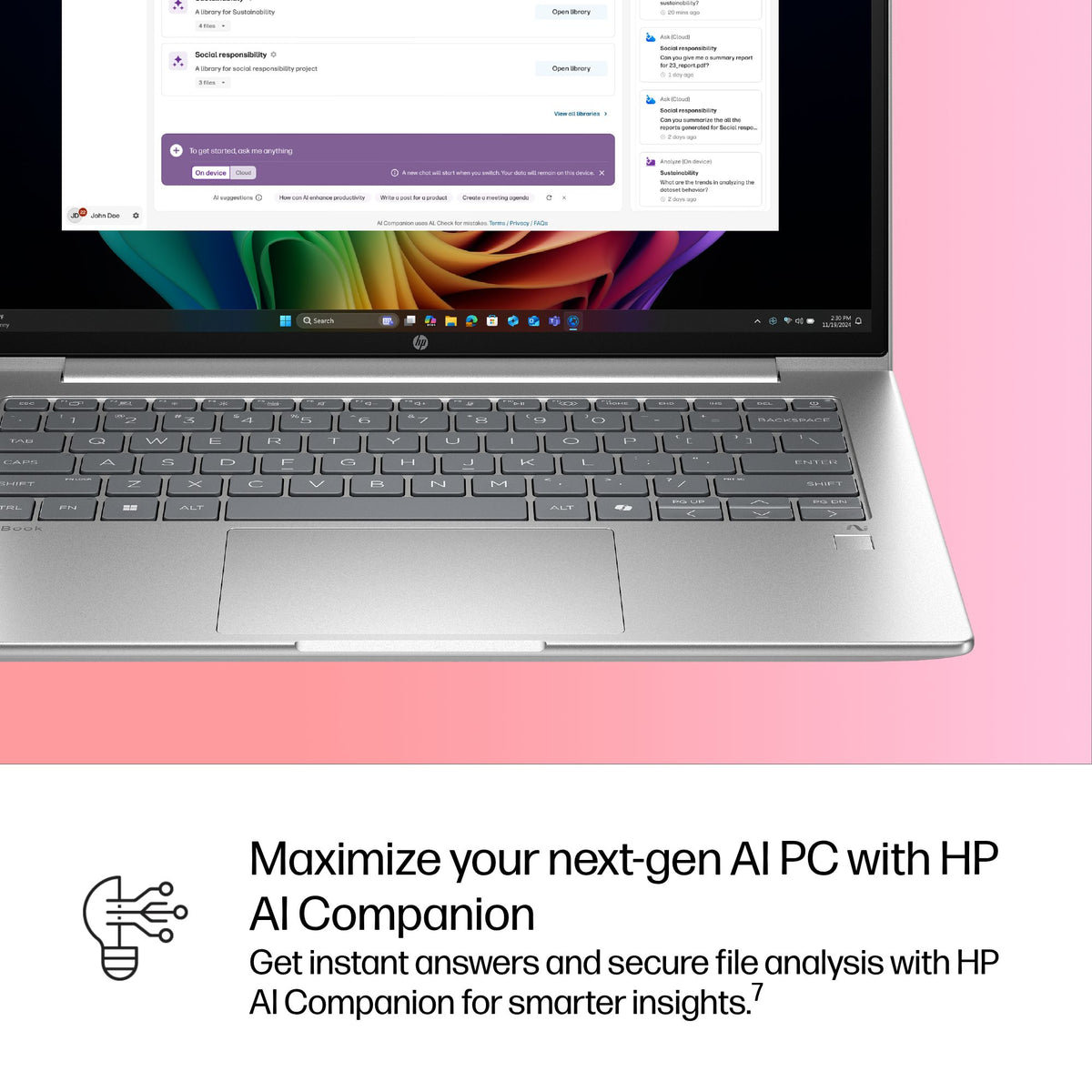 HP X1-26-100 Qualcomm Snapdragon X 16GB RAM 512GB SSD 14" WUXGA Windows 11 Pro - Image 6