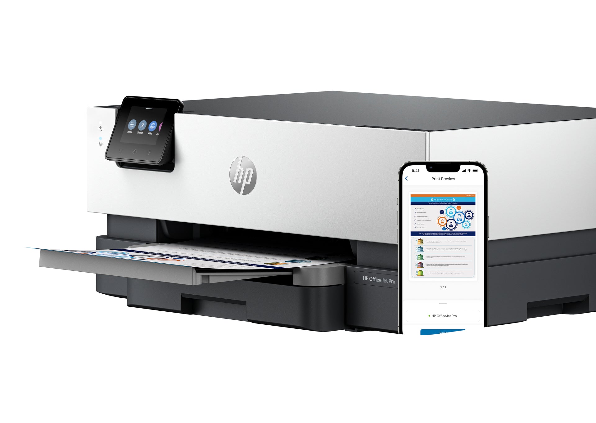HP OFFICEJET PRO 9110B Colour Thermal Inkjet Wireless All-in-One Printer