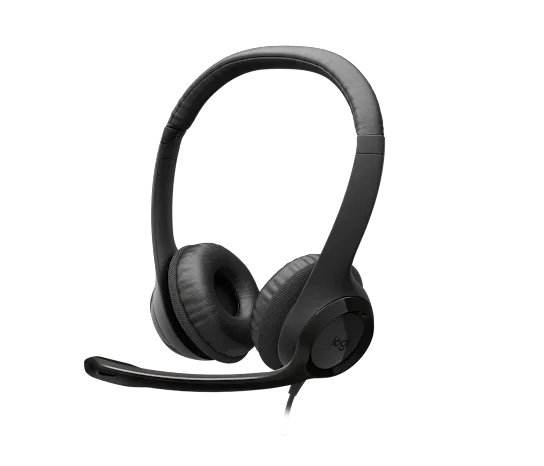 Logitech H390 USB Wired Headset with Noise-Canceling Mic