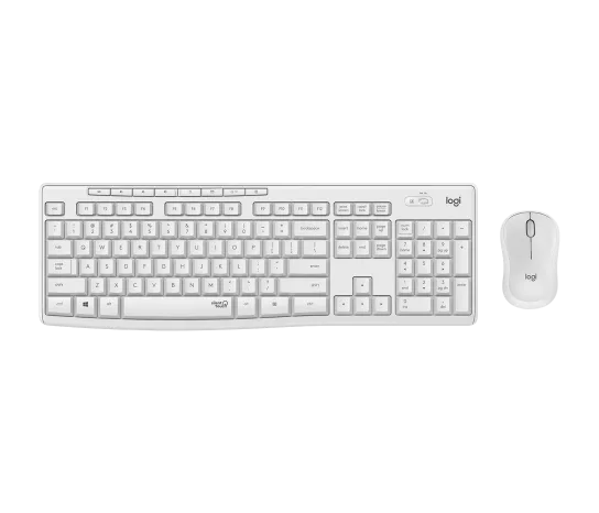 Logitech MK295 Silent Wireless Keyboard &amp; Mouse Combo Off White UK - Image 2
