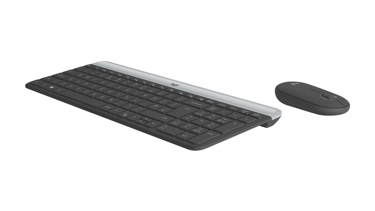 Logitech MK470 Slim Wireless Keyboard &amp; Mouse Combo UK QWERTY – Graphite - Image 2