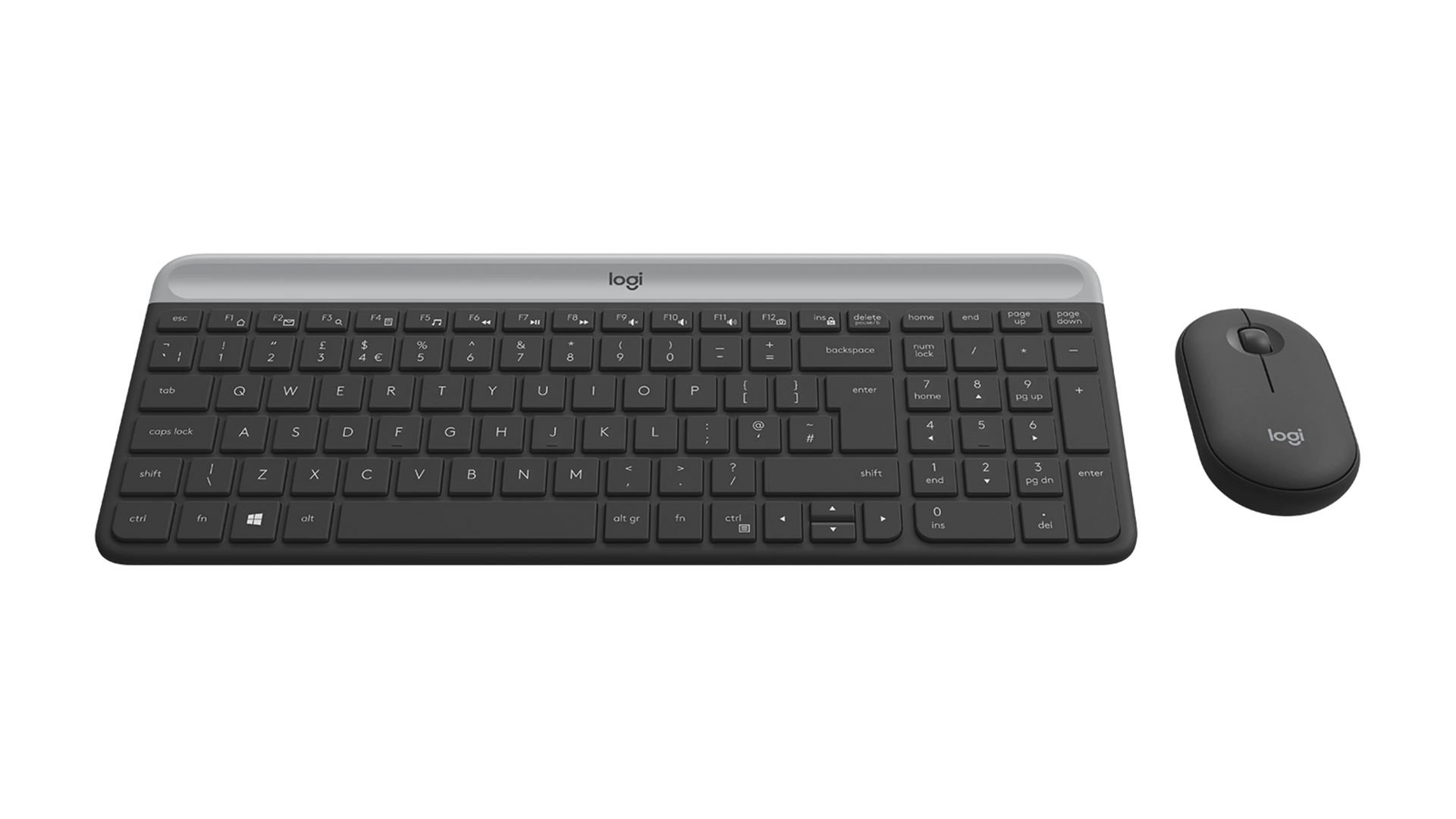 Logitech MK470 Slim Wireless Keyboard &amp; Mouse Combo UK QWERTY – Graphite - Image 3