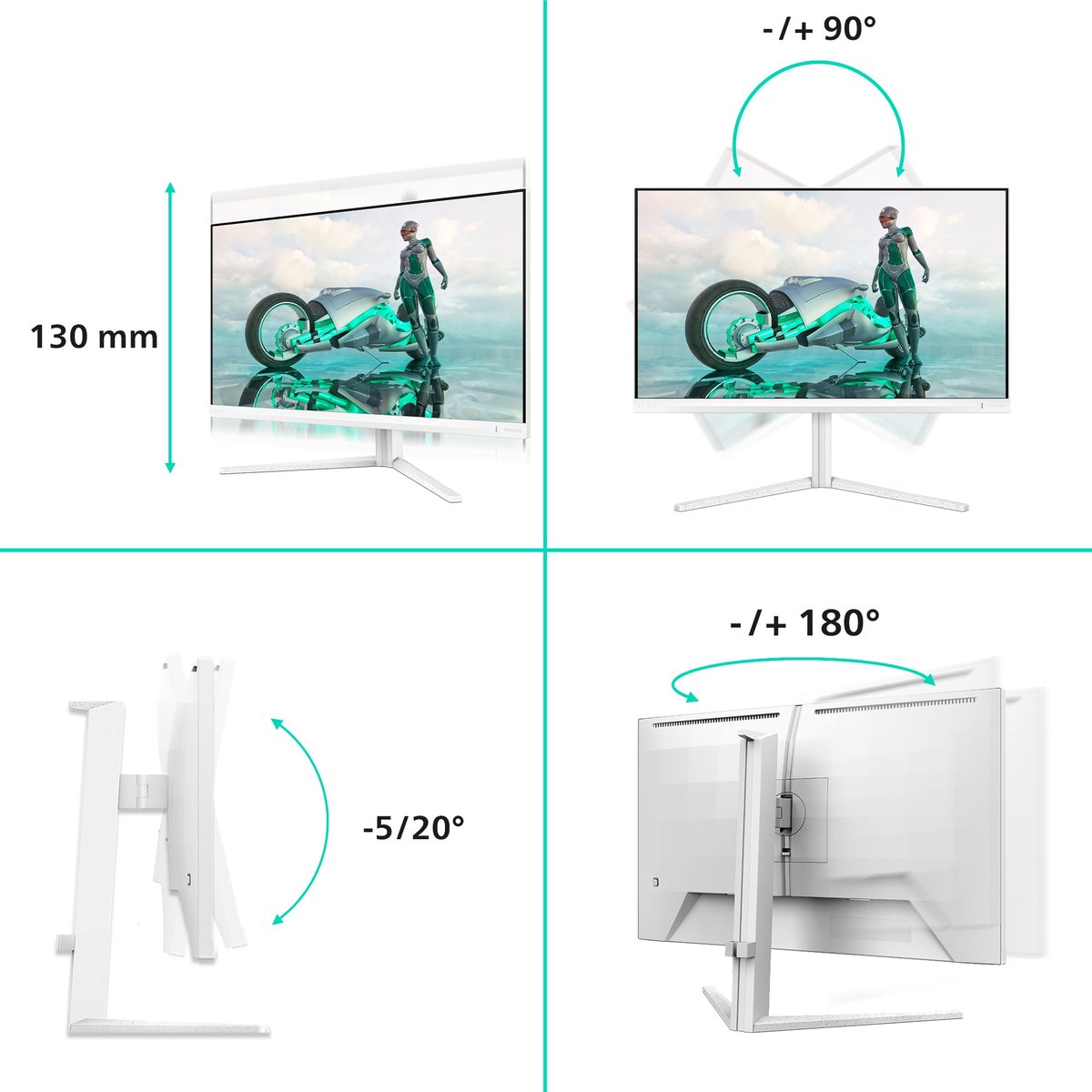 Philips Evnia 3000 27M2N3501PA 27" QHD Monitor IPS Panel 144Hz | Image 3