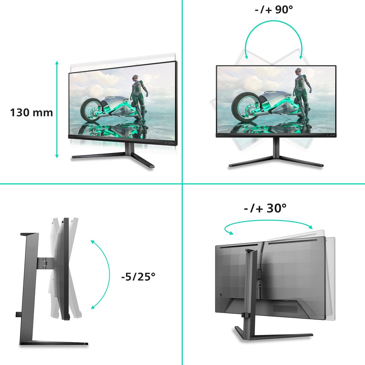Philips Evnia 3000 27M2N3800A 27" 4K UHD Monitor IPS Panel 320Hz | Image 3
