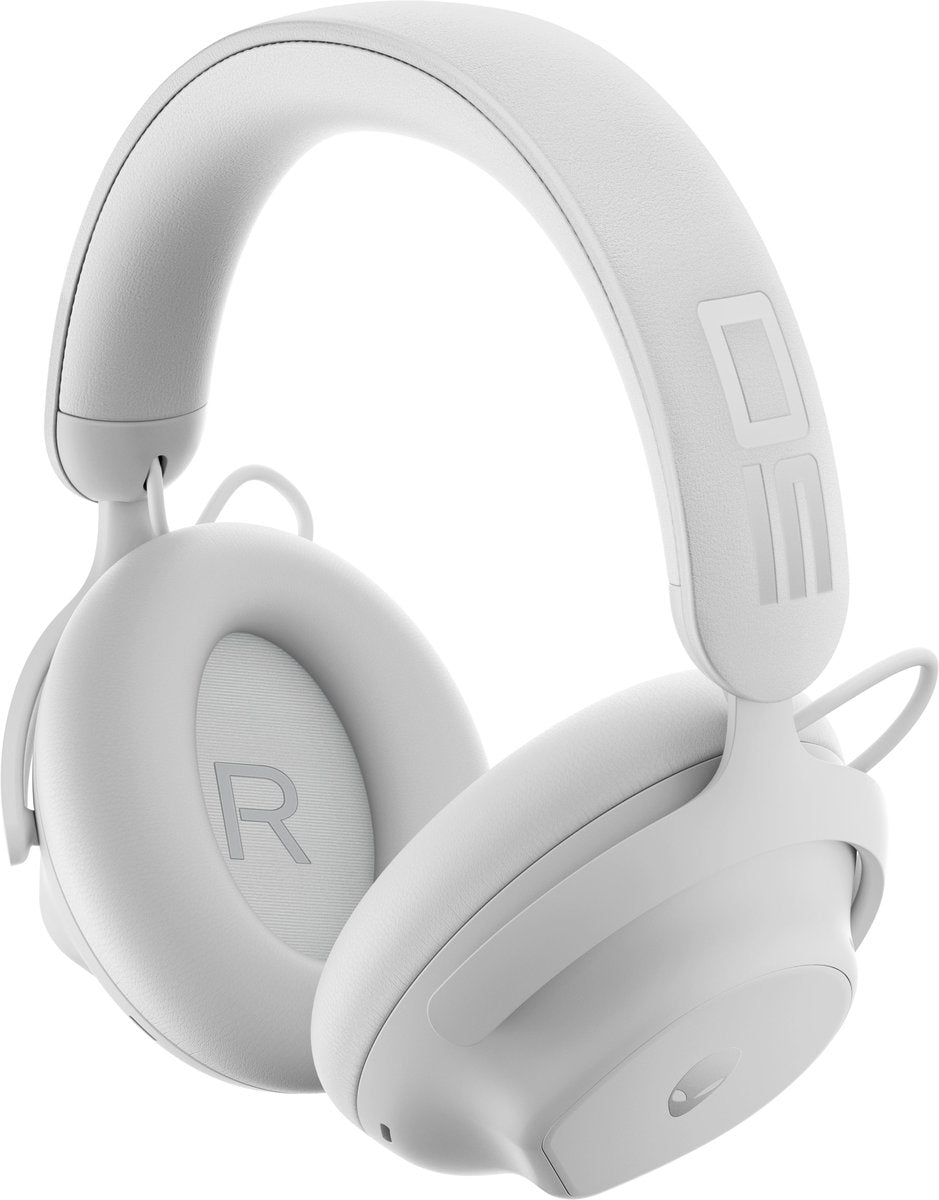 Alienware Pro HS 2.4GHz Wireless ANC Gaming Headset Detachable Boom Lunar Light