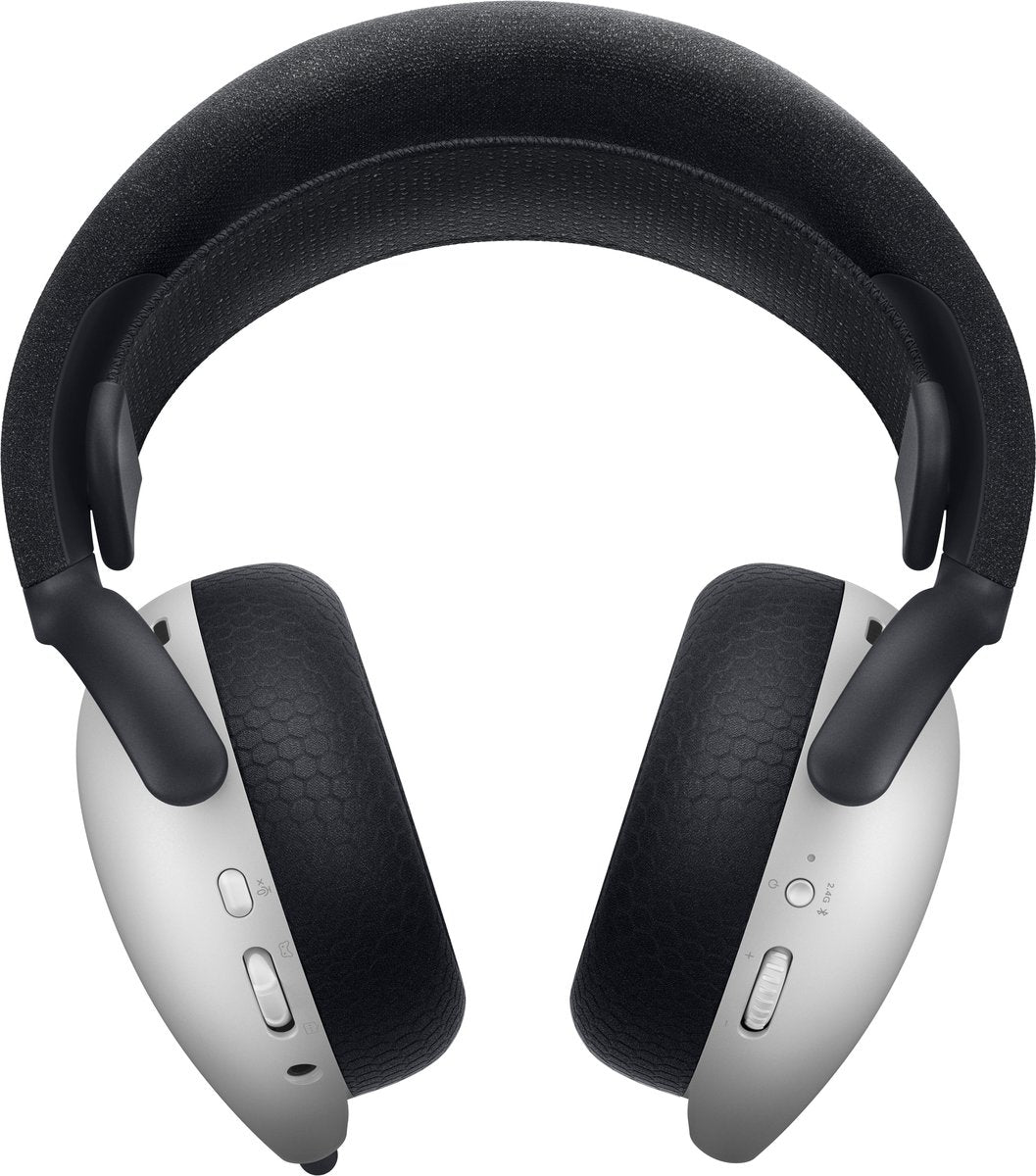 Alienware AW725H Wireless Gaming Headset with Bluetooth 5.3 and USB-C Receiver – Lunar Light