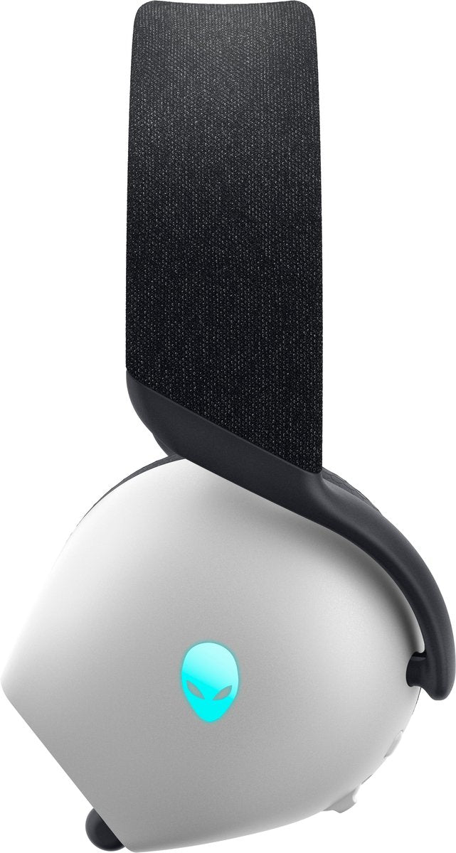 Alienware AW725H Wireless Gaming Headset with Bluetooth 5.3 and USB-C Receiver – Lunar Light