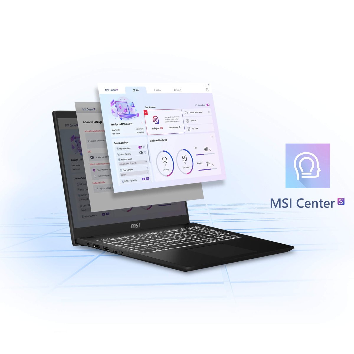 MSI Modern 15 H C2RMG-282UK Intel Core 5 210H 16GB RAM 512GB SSD 15.6 Inch Windows 11 Home Laptop | Image 14