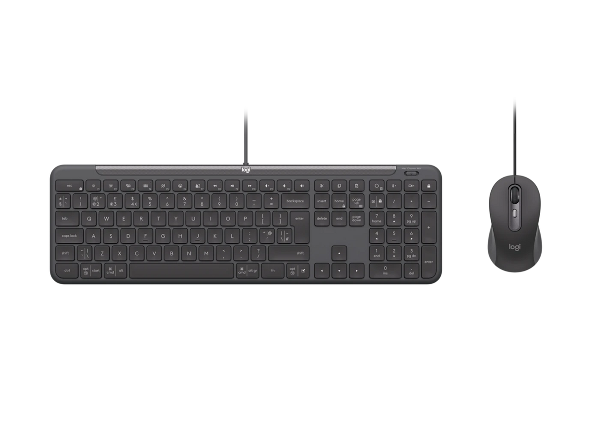 Logitech Signature Slim Wired Keyboard &amp; Mouse Combo MK620 Business UK